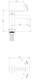 Смеситель для раковины ABBER Emotion AF8810B чёрный матовый